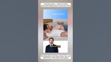 Insurance professionals — imagine creating client-educating videos in just one click!