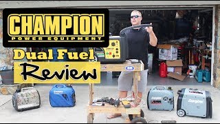 Details Favorite Portable RV Generator: Champion 3500 Dual Fuel Inverter Generator Review; Propane or Gas Update