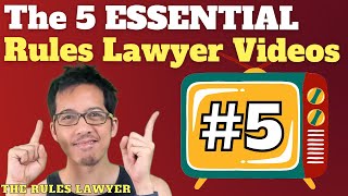 The 5 ESSENTIAL Rules Lawyer videos (on Pathfinder and D&D)