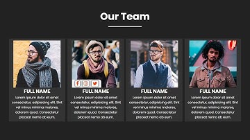 Animated Team Section Using HTML And CSS Step By Step | Animated Web Design | Rizowan Ahmed Safi
