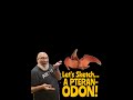 Pteranodon sketch and Facts: Toothless Flyer! VERTICAL