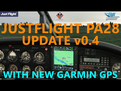 Updated JustFlight PA28 v0.4 for Microsoft Flight Simulator - includes Garmin GPS Integration!