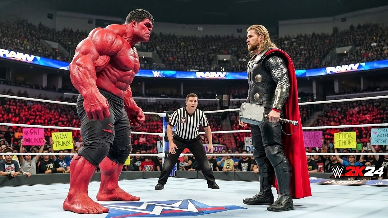 RED HULK VS THOR - EPIC BATTLE