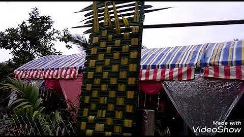 Cổng cưới lá dừa đậm chất miền tây sông nước