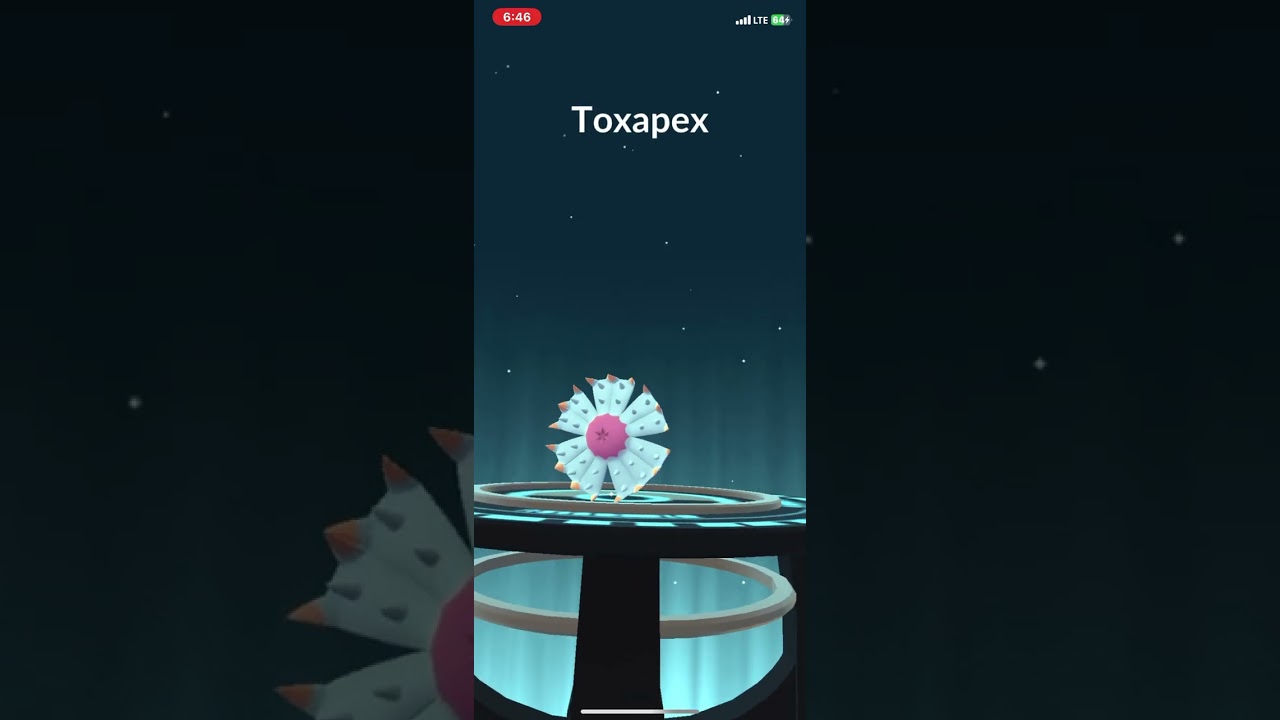 Mareanie tran into toxapex Pokémon go 349