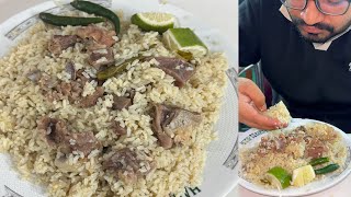 Eating Hanif Biryani, Nazira Bazaar
