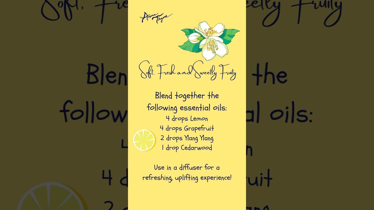 Easy recipe using uplifting essential oils. Refreshing and bright, diffuser  blend. 
