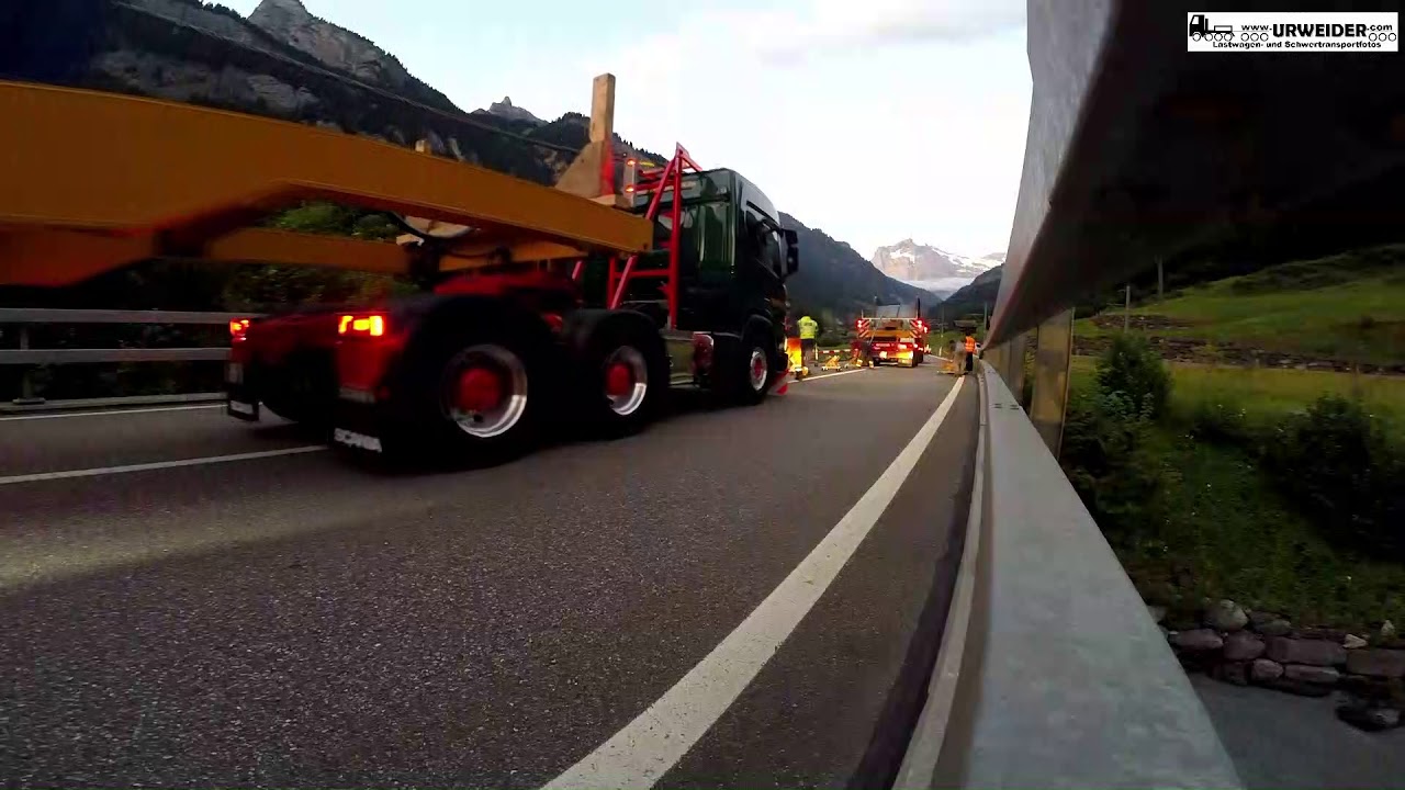 Zugseiltransport für den Eiger Express