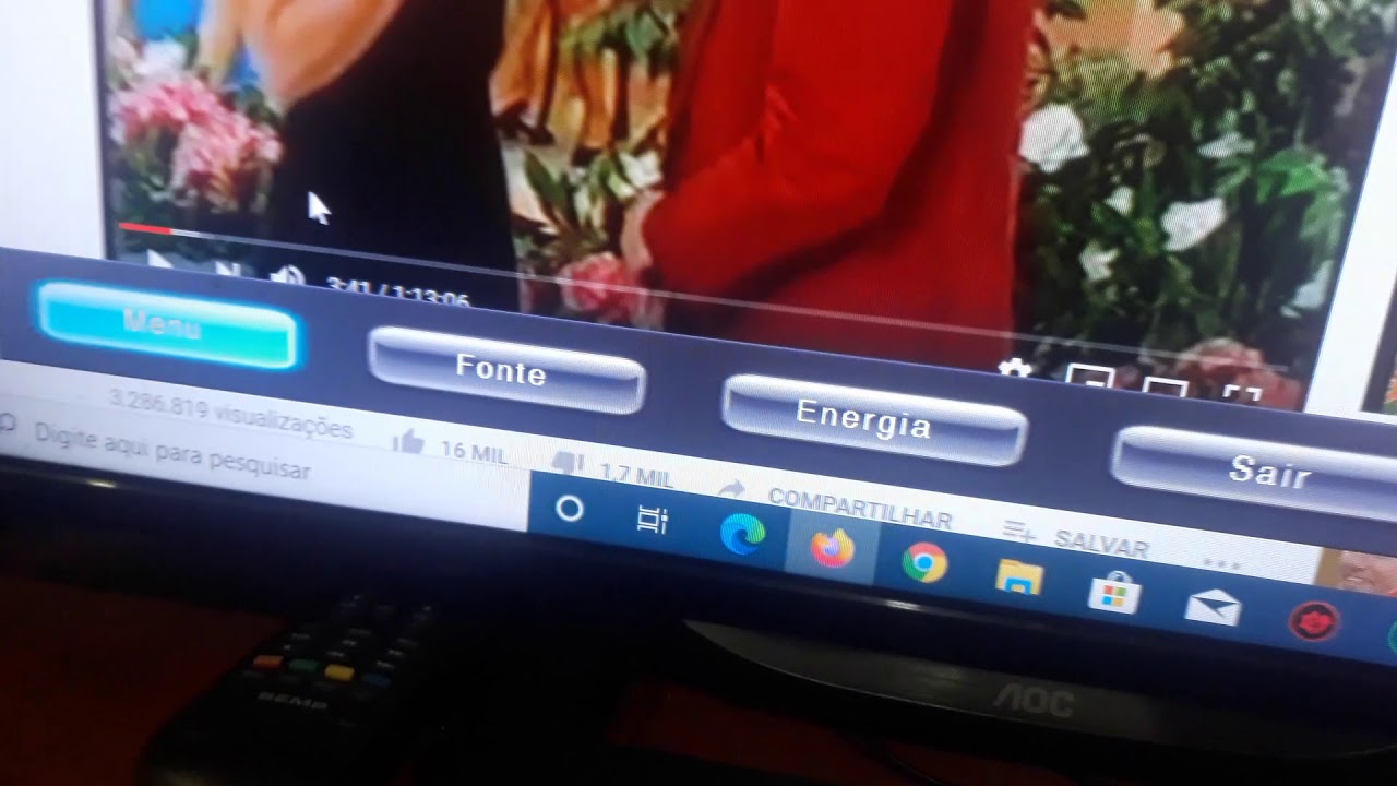 Usar tv aoc sem o controle remoto youtube