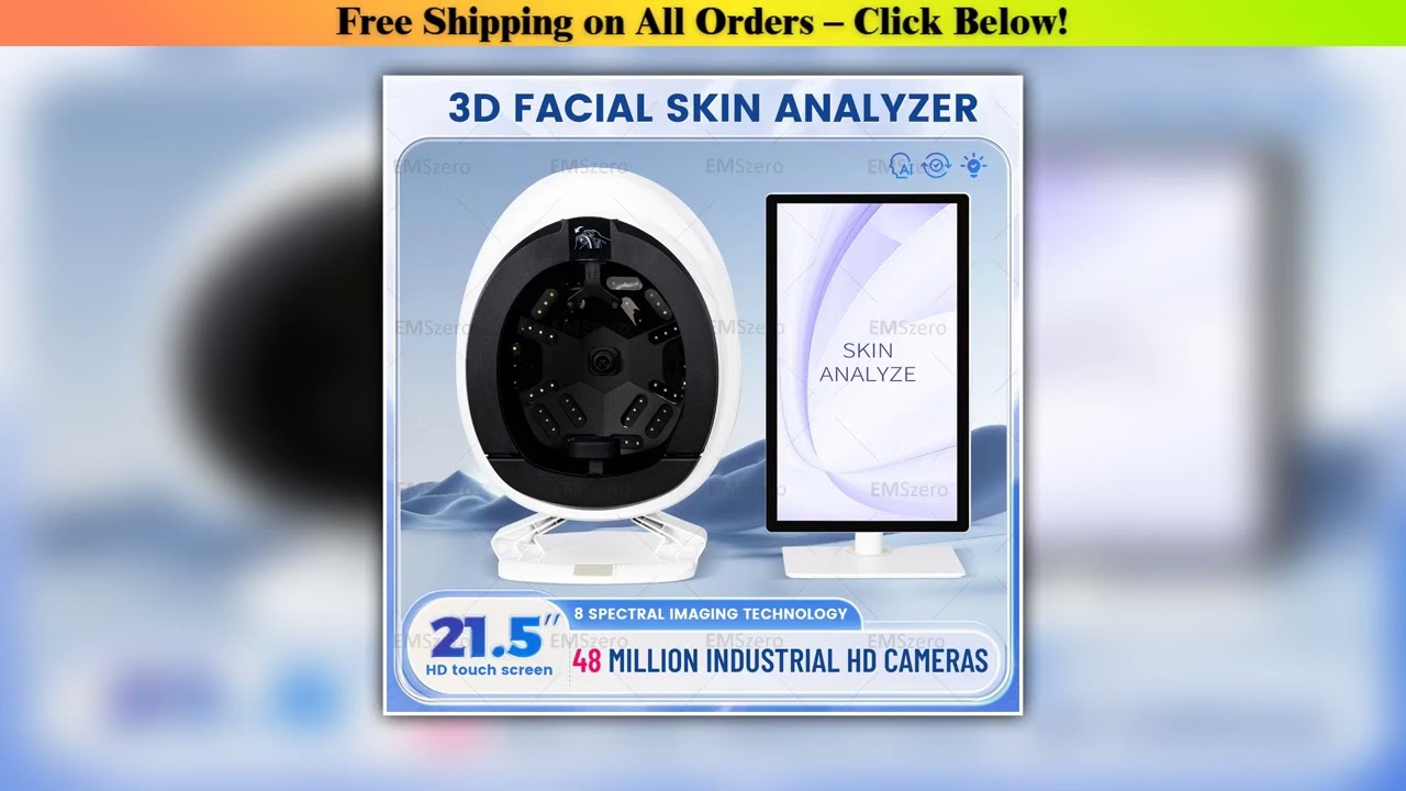 AISIA Q2 3D AI Facial Skin Analyzer Magic Mirror Detection Skin Problem Diagnosis 8 Spectrum