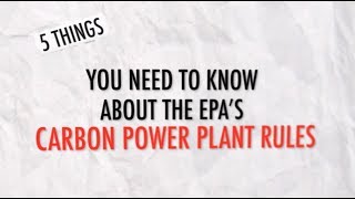 5 Things You Need to Know about the EPA's Clean Power Plan