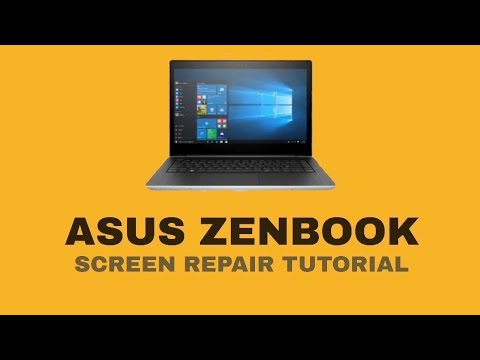 Asus Zenbook Laptop Screen Repair Tutorial - YouTube