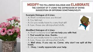 General English for Class XI   Week #2  Suggesting, Offering Something, Offering Help