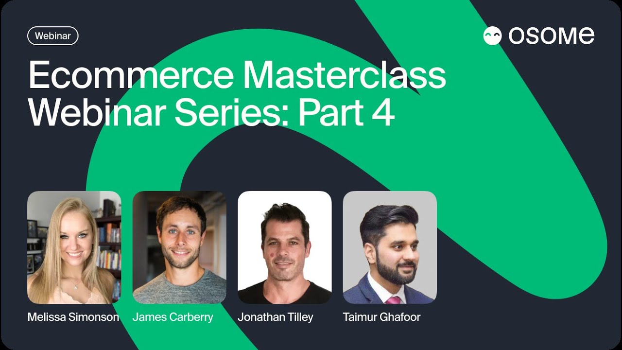 Ecom Masterclass Series P4: Industry Secrets to Scale your Online Store ...
