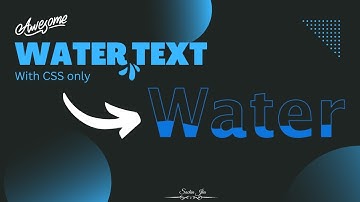 CSS water wave text animation | Middle class coder | Front-end development