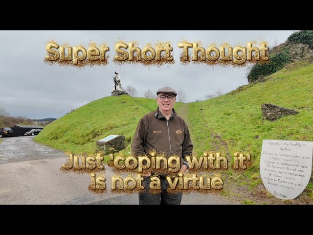 Super Short Thought - Just coping with it is not a virtue