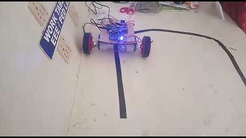 Arduino uno using line following robot
