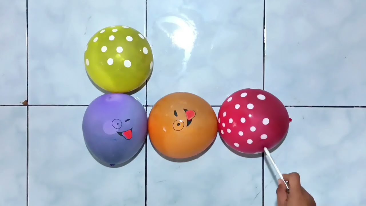 Relaxing Colorful Balloon Pop | Oddly Satisfying