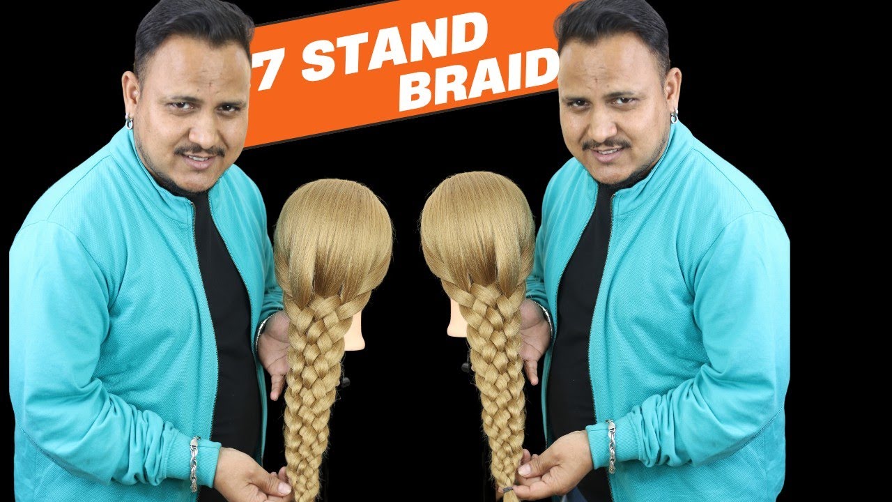how to make 7 stand braid / 7 stand braid kaise banaye / 7 stand braid easy technique