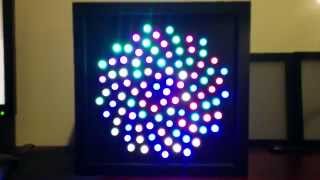 Fibonacci Spirals 2 - Pride 2015 - 100 x 12mm Diffused RGB LED Pixels + Spark Core + FastLED