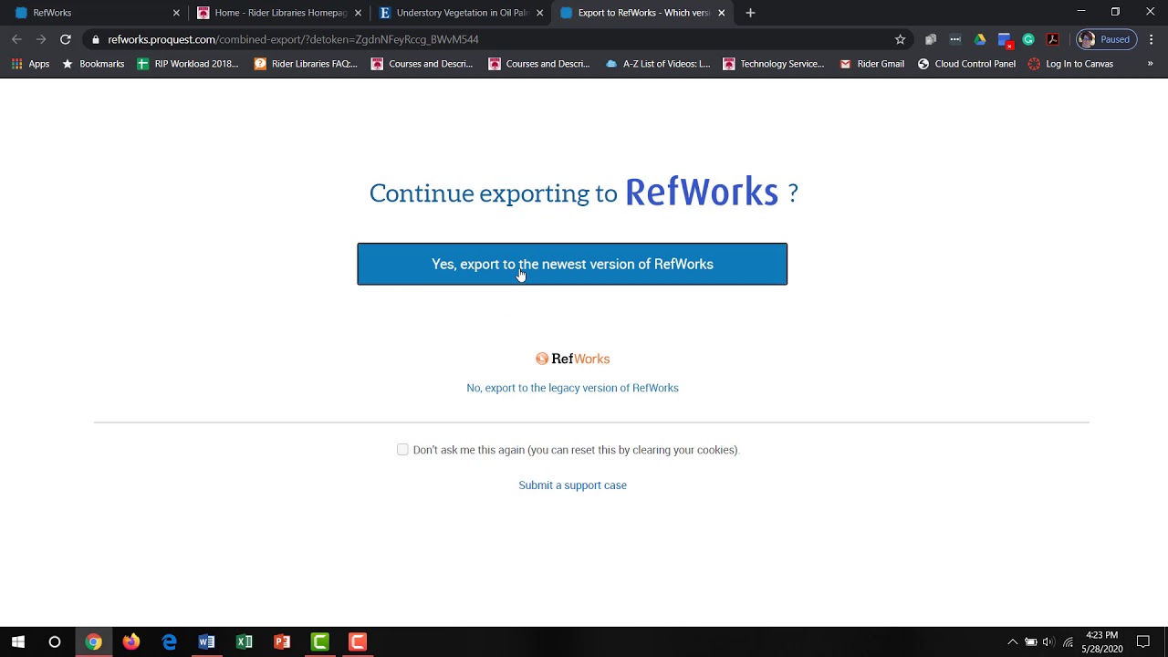 RefWorks for Faculty Writing Retreat