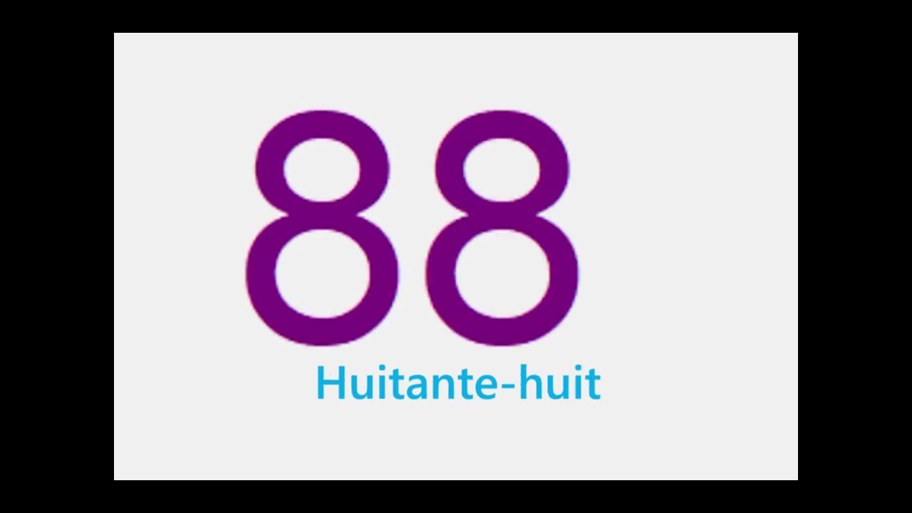 French numbers 1 - 100 H TURAN