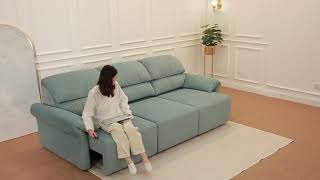 Electric retractable sofa bed