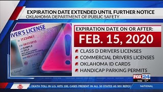 Oklahoma Department of Public Safety extends expiration date for in-state licenses