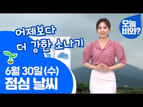 🌱[날씨] "어제보다 더 강한 소나기" /금채림 캐스터