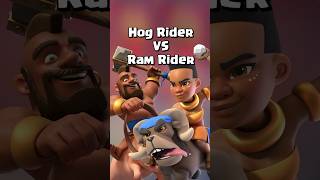 Which is better Hog Rider or Ram Rider? Part 2 #shorts #clashroyale