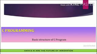 Basic structure of c program