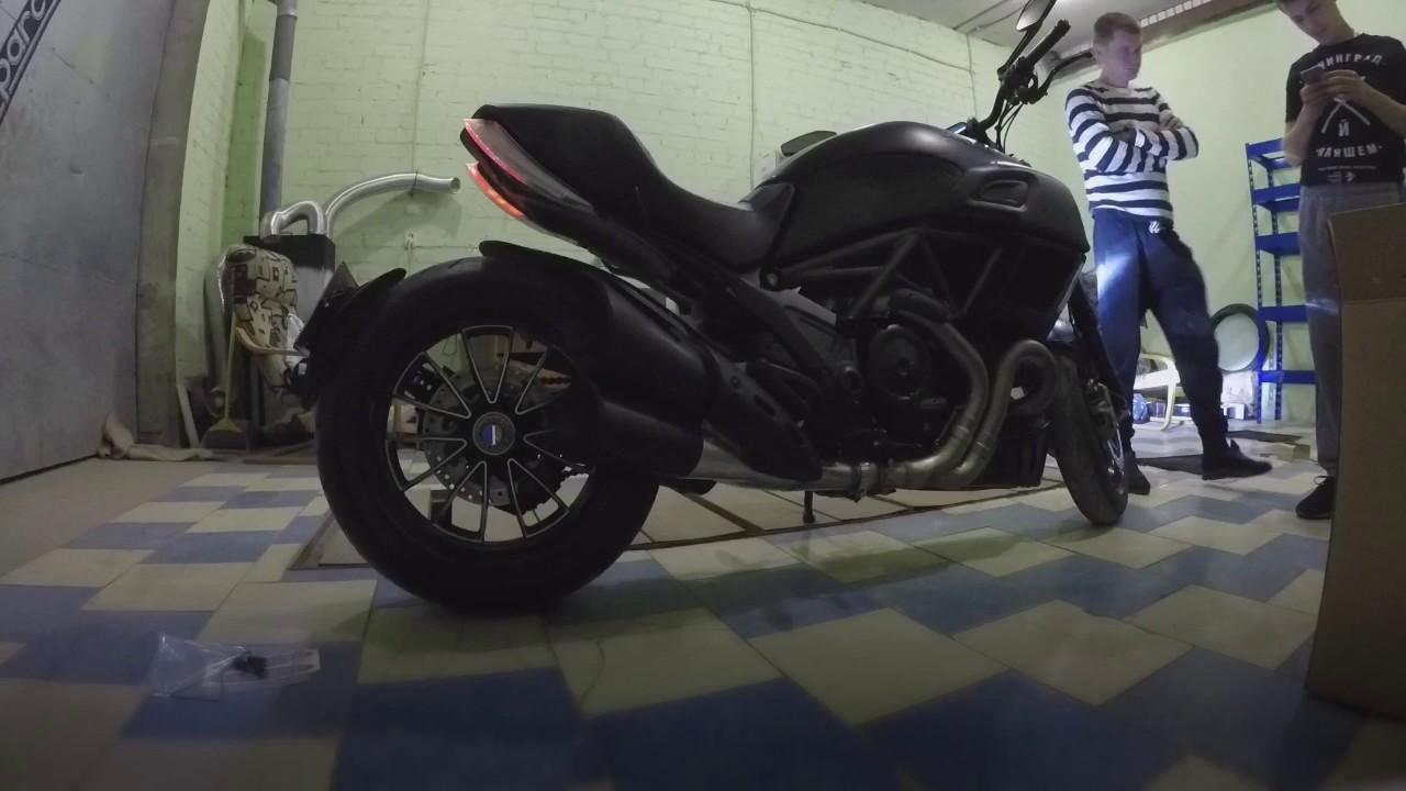 Ducati Diavel 2015 exhaust Hindle ST1562 Дукати Диавел выхлоп сток и ...