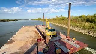 Missouri River Bank Revetment Stabilization Operations.