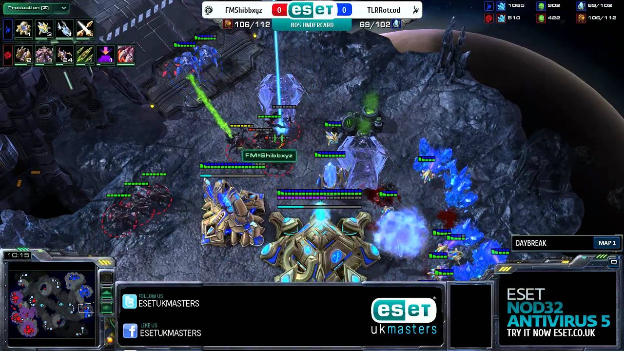 ESET UK Masters Challenger - [P] Rotcod vs [Z] Shibbxyz - Map 1