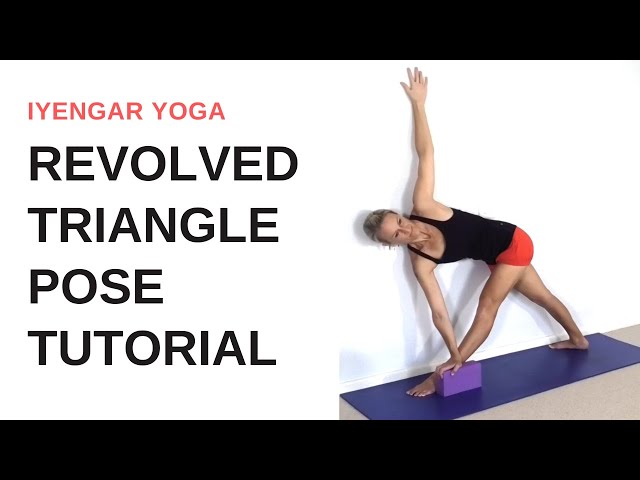 revolved triangle or parivrtta trikonasana — Yoga With Olivia