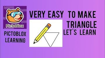 how to make triangle in PICTOBLOX app very easy to learn