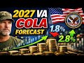2027 VA Disability Pay Raise Forecast: Early COLA Prediction (1.8%–2.8%)