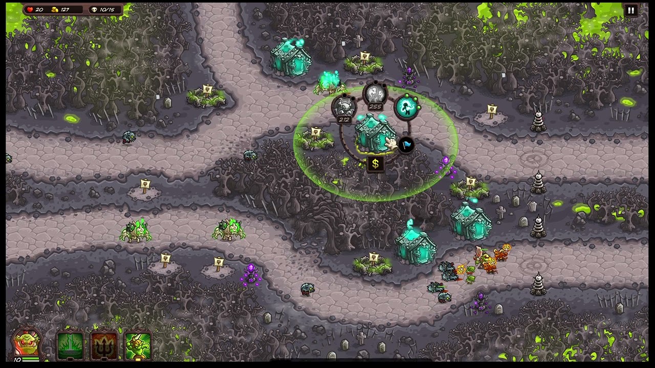 Kingdom Rush Vengeance Impossible Hero Challenge - 26. Back to the Rotten Forest Campaign - Veruk