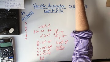 Mechanics AS MacMaths. Variable Acceleration ch11 Lesson 1b