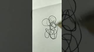 Continuous one line drawing # over-thinking.