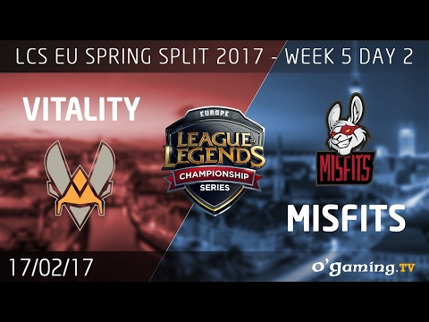Vitality vs Misfits - LCS EU Spring Split 2017 - Week 5 Day 2 - League of Legends