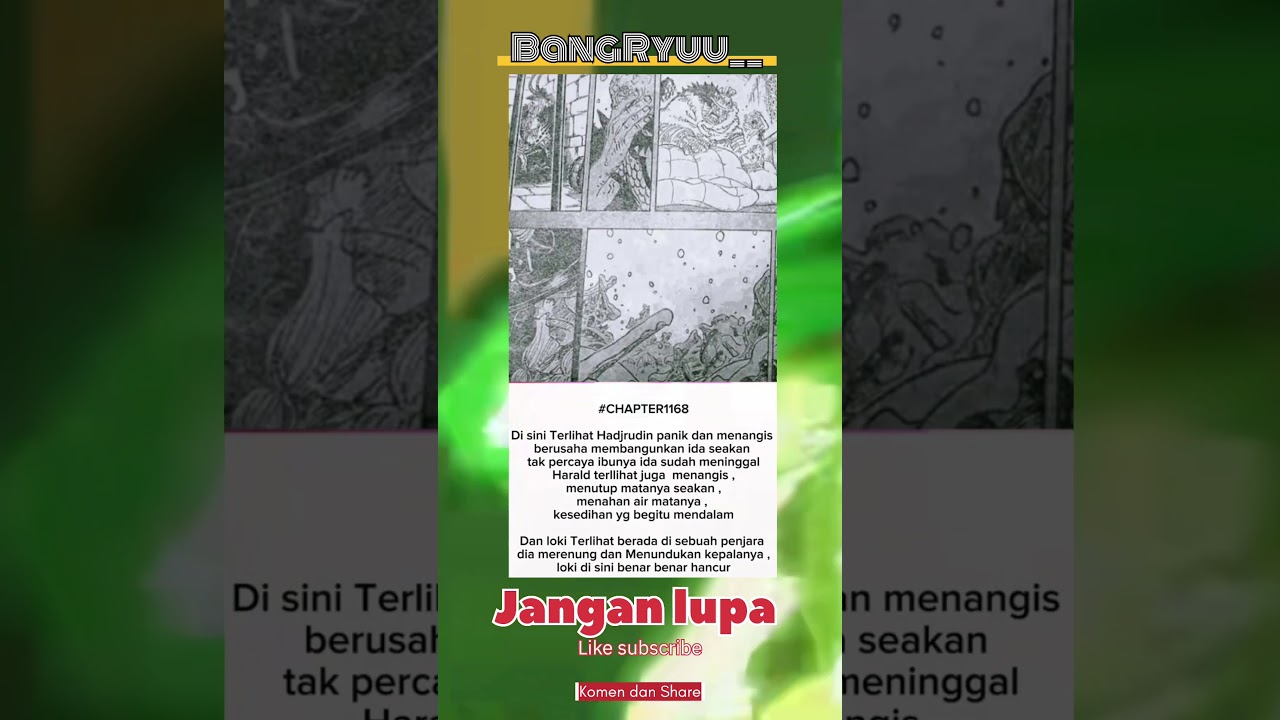 Tangisan Hadjudin, Harald runtuh, Loki hancur di penjara! Chapter 1168 bikin hati ikut remuk 💔