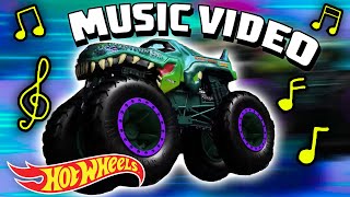 Mega Wrex Song Remix + More Monster Truck Songs for Kids | Hot Wheels 🎵 😁