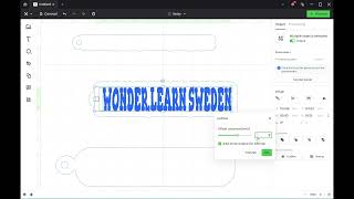Creating an offset to make a keyring in XTool Creative Space Beta version