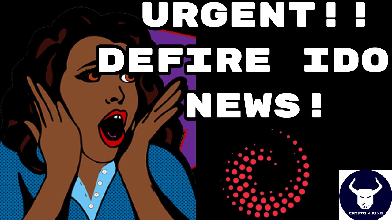URGENT NEWS!! - New time sensitive, important information about the deFIRE IDO on OccamRazer!
