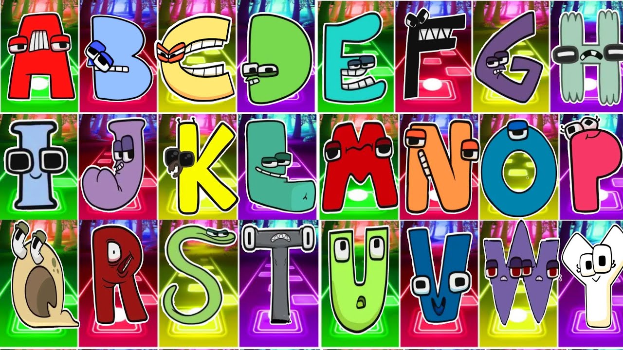 Alphabet Lore Megamix Tiles Hop With All Alphabet Lore A to Z 🆚 Alphabet Lore ⚡Who Will Win