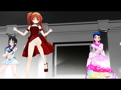 【MMD艦これ】girls【村雨・五月雨・涼風】※リクエスト差分