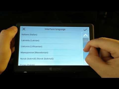 Navitel E700 GPS Navigator -  MENU WALKTHROUGH