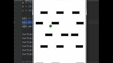 Python Turtle Graphics Game Falling Ball | turtle Game #Shorts