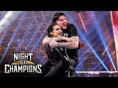 Dominik Mysterio jumps into Rhea Ripley’s arms: WWE Night of Champions Highlights